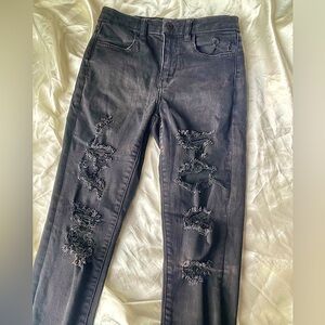Super Distressed American Eagle Jeans